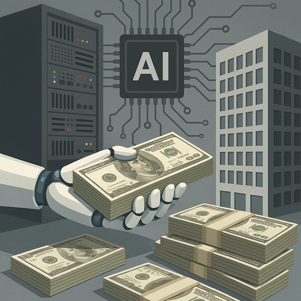 Modern data center building representing AI infrastructure financed through private credit